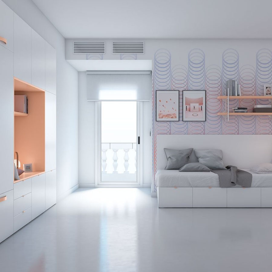 Habitación escritorio plegable