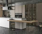 KITCHEN WITH BAR/DINING AREA