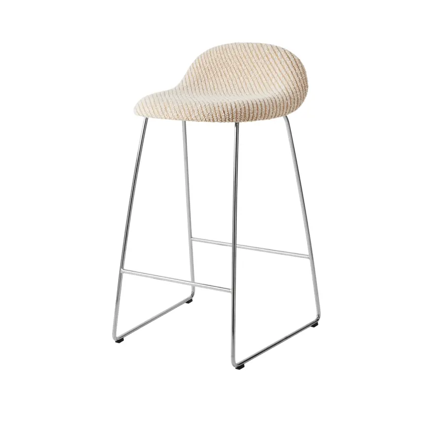 GUBI 3D Counter Stool Fully Upholstered